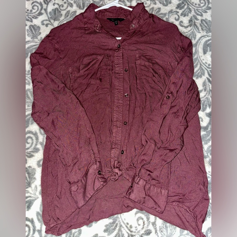 Express Women’s Button Down Shirt Long Sleeve Size Small